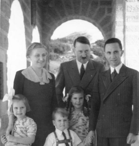 Obersalzberg, the Goebbels family visit Adolf Hitler, "Der Führer" is back in Obersalzberg. Doctor Goebbels and his wife, accompanied by their children Helga, Hilde and Helmut