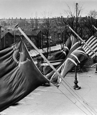 Die bayerische Stadt Nürnberg im November 1945