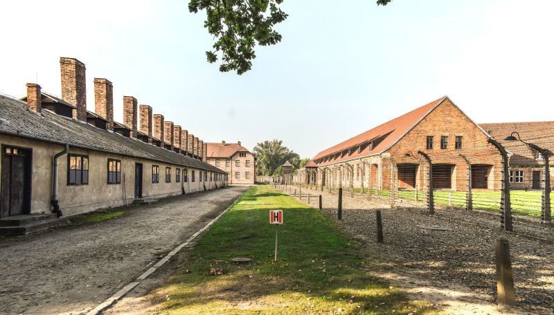 Auschwitz concentration camp in what was German-occupied Poland