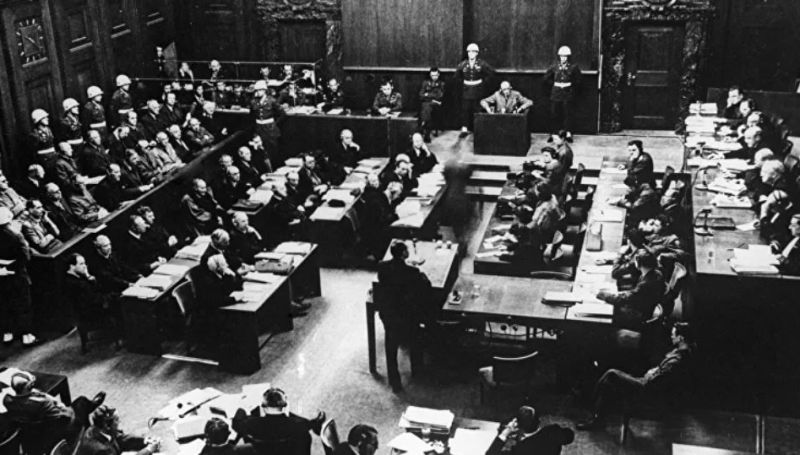 The Nuremberg courtroom where the Nazis were put on trial between November 1945 and October 1946