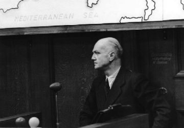 Erwin von Lahousen bei den Nürnberger Prozessen