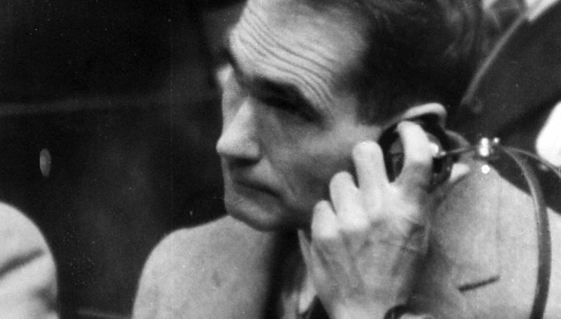Rudolf Hess lors du procès de Nuremberg Photo: Victor Temine, Archives d’État de la Fédération de Russie / F. 10140 Op. N ° 2 D.159 L.1