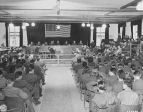 Le 15 novembre 1945, à 10 heures du matin, le procès de 40 employés de Dachau a été ouvert sur le territoire du camp. Ce procès est devenu le premier des 121 organisés par les Alliés et le nouveau gouvernement allemand pour juger le personnel des camps de concentration et des prisonniers collaborateurs.