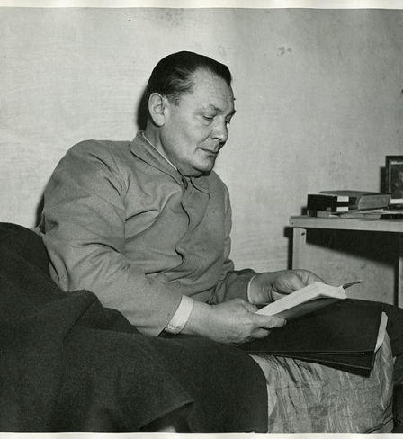 Hermann Göring dans une cellule de la prison de Nuremberg
