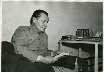 Hermann Göring dans une cellule de la prison de Nuremberg