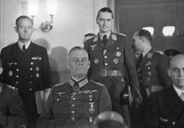 Field Marshal Wilhelm Keitel signing the German Instrument of Surrender. 8 May 1945.  © Sputnik, Georgy Petrusov