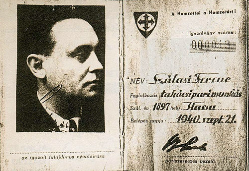Szalasis Parteiausweis