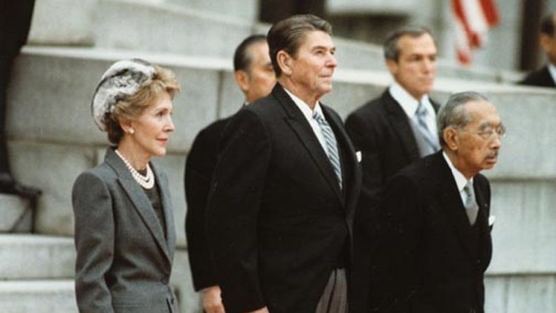 Hirohito et Ronald Reagan, le 9 novembre 1983