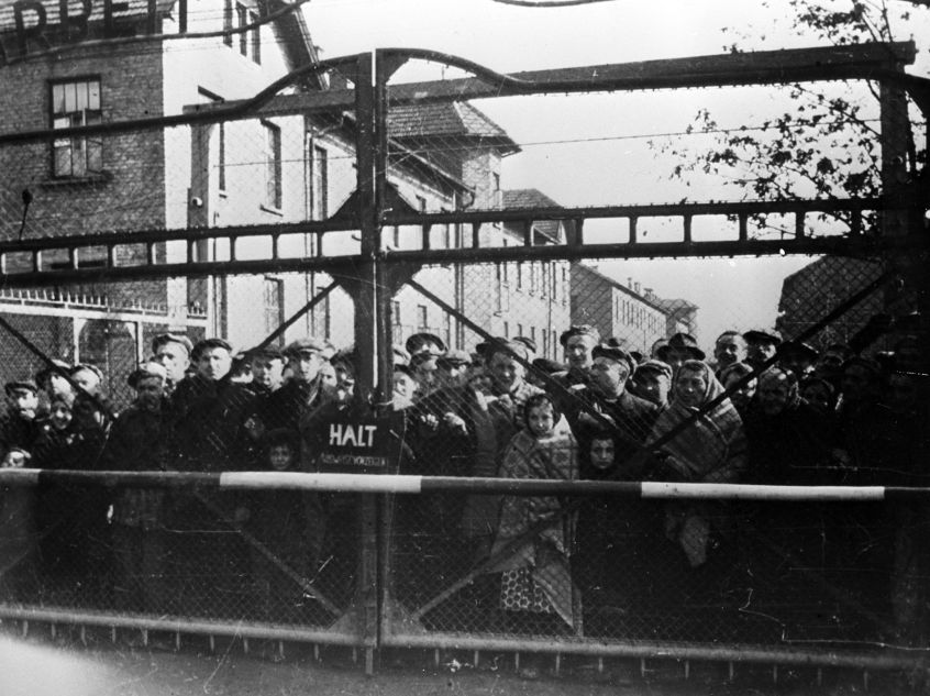 Häftlinge von Auschwitz. Januar 1945.