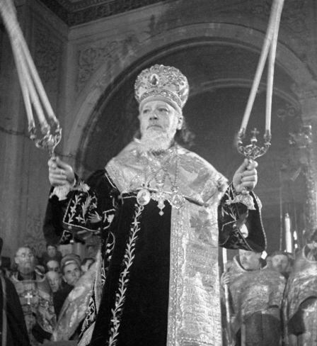 The enthronement of Patriarch Alexy I of Moscow on February 4, 1945.