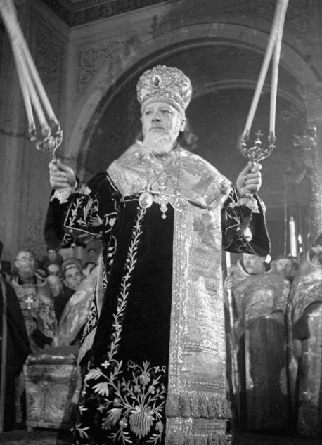 The enthronement of Patriarch Alexy I of Moscow on February 4, 1945.