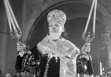 The enthronement of Patriarch Alexy I of Moscow on February 4, 1945.