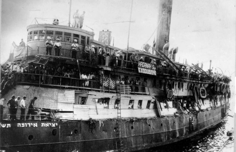 L’Exodus 1947, navire-symbole de l'immigration illégale des juifs en Palestine