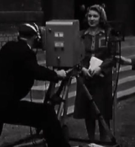 On 7 June 1946, the BBC Television Service re-opened with an official ceremony. Here, presenter Jasmine Bligh opens proceedings by saying hello to viewers