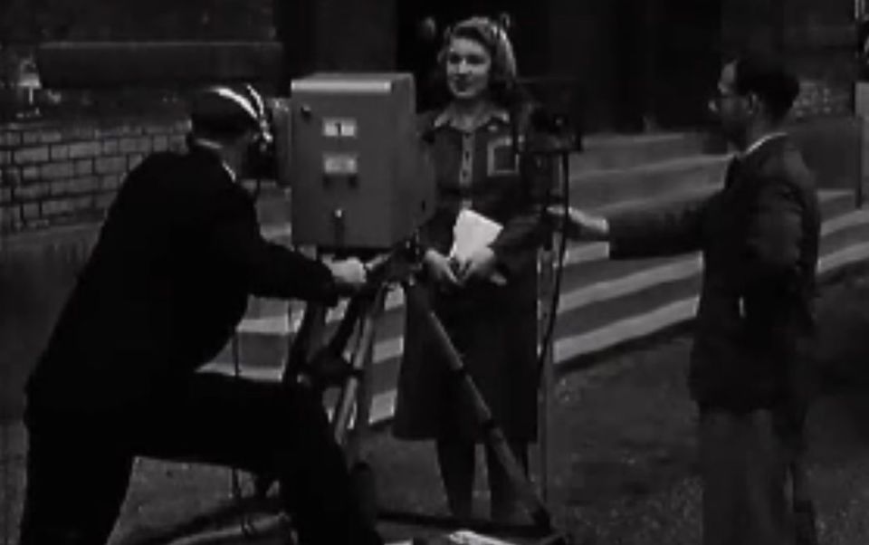 On 7 June 1946, the BBC Television Service re-opened with an official ceremony. Here, presenter Jasmine Bligh opens proceedings by saying hello to viewers