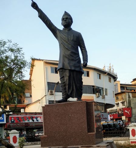 Statue of Ram Manohar Lohia at Lohia Maidan, Margao, Goa.