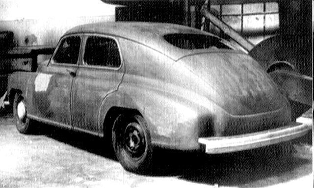 An early mockup for the Pobeda GAZ-M-20, summer 1944