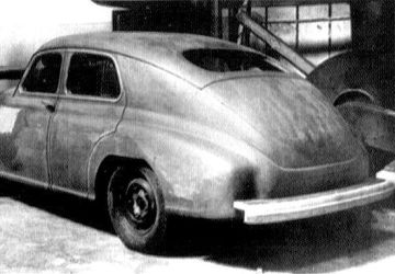 An early mockup for the Pobeda GAZ-M-20, summer 1944