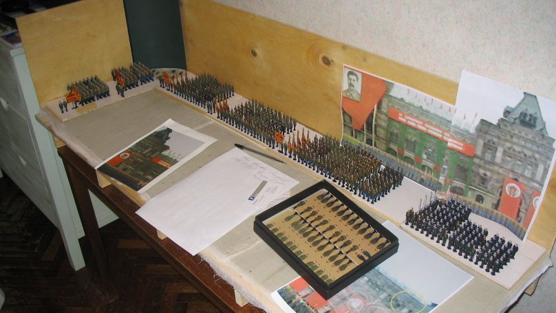 Creation of the Victory Day Parade diorama