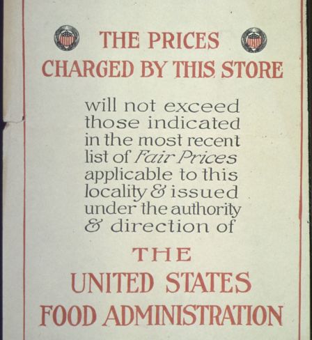 Affiche américaine de contrôle des prix datant de la Seconde Guerre mondiale Domaine public