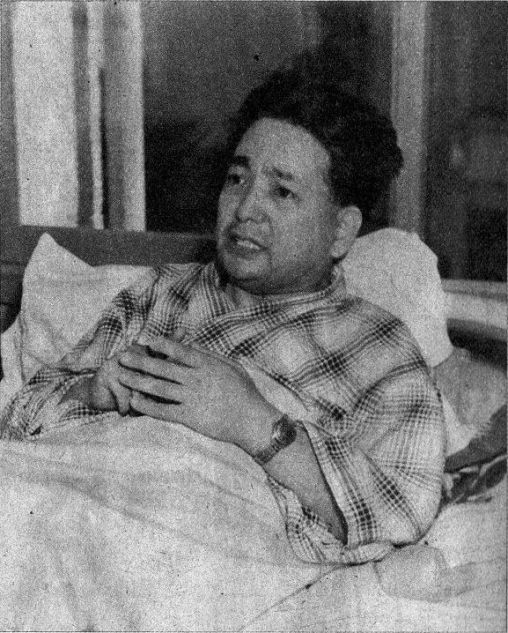 Le prêtre Kiyoshi Tanimoto, un des six survivants du bombardement, héros de l'article «Hiroshima», 1950.