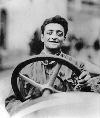 Enzo Ferrari at the beginning of his career