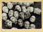 Les têtes coupées des civils. À partir d'un album d'archives avec des photographies des atrocités commises par les nazis contre des civils à Liepaja (RSS de Lettonie), Dantzig et Lvov / Archives d'État de la Fédération de Russie F. R-7021. Op. 128. D. 276. L. 8