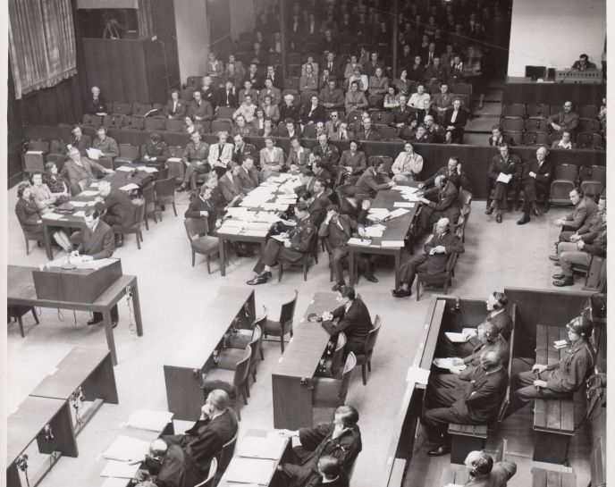 The Subsequent Nuremberg trials were a series of 12 military tribunals for war crimes against members of the leadership of Nazi Germany were carried out by US military courts, not by the International Military Tribunal, although held in the same rooms at the Palace of Justice