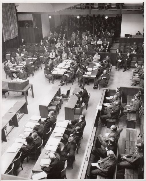 The Subsequent Nuremberg trials were a series of 12 military tribunals for war crimes against members of the leadership of Nazi Germany were carried out by US military courts, not by the International Military Tribunal, although held in the same rooms at the Palace of Justice