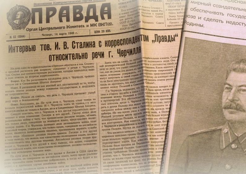 Stalin Responds to Churchill’s Iron Curtain Speech Chronotope