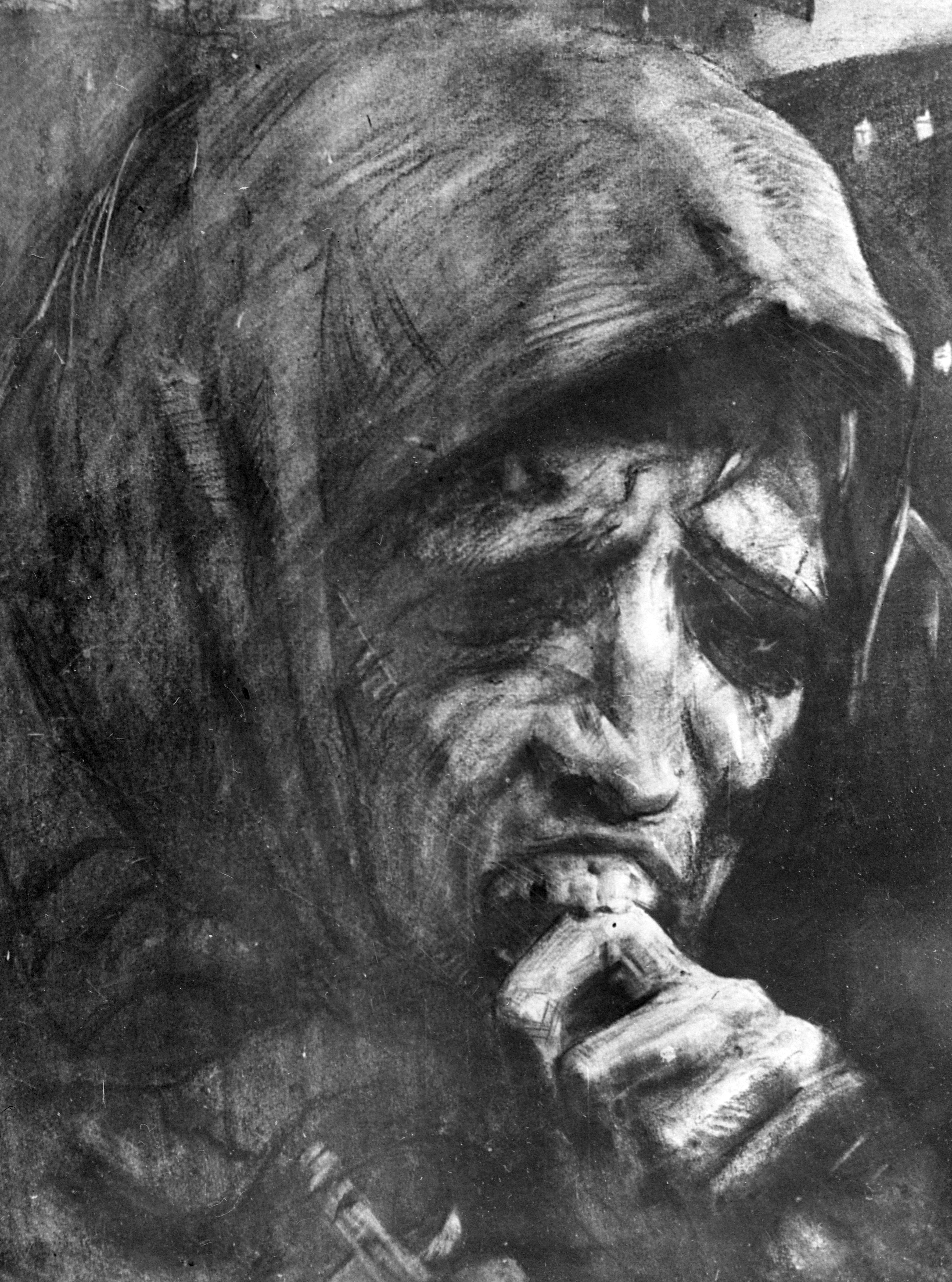 Картина голод. Глазунов «голод» 1956г. Блокадный Ленинград Глазунов.